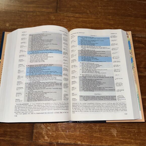 The Topical Chain Study Bible NAS Color Marked Concordance 1983 Hardback DJ - Picture 8 of 14